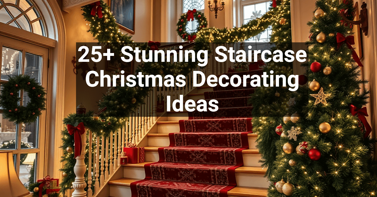 25+ Stunning Staircase Christmas Decorating Ideas – Engineers and ...