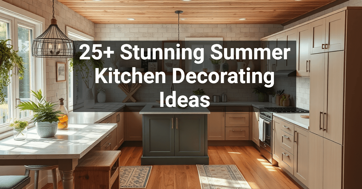 25+ Stunning Summer Kitchen Decorating Ideas – Engineers and Architects ...