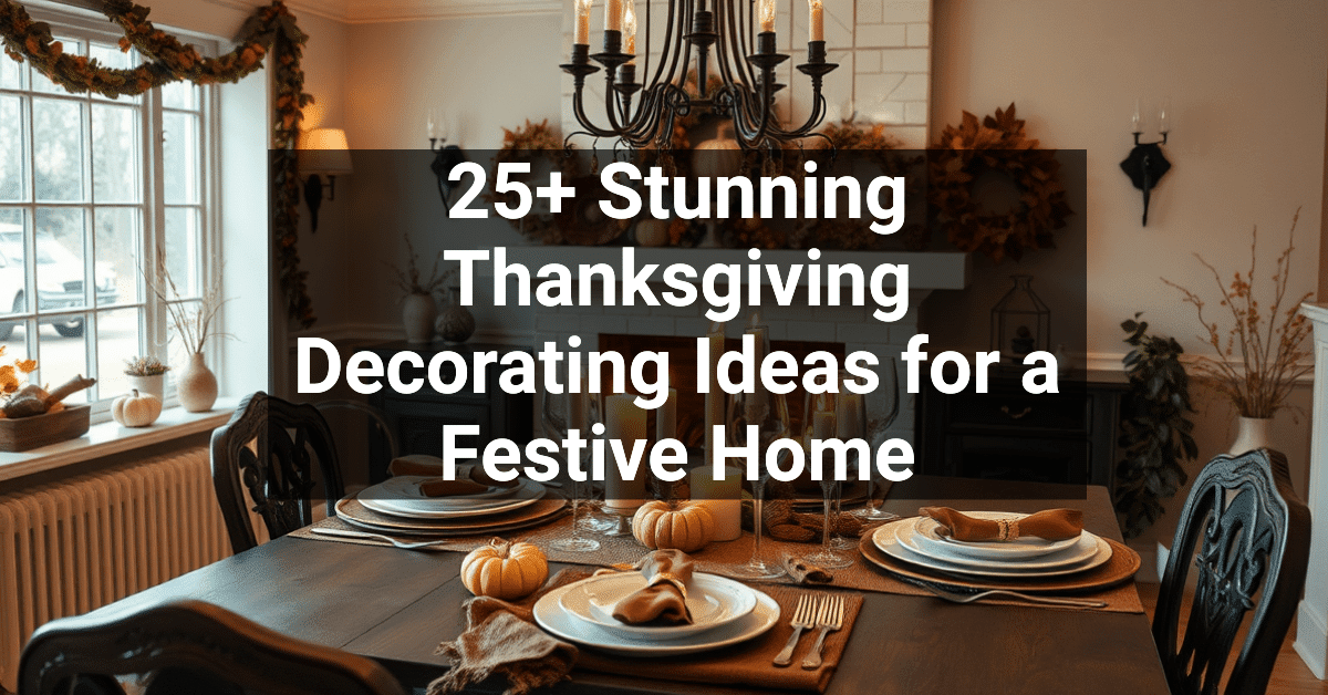 25+ Stunning Thanksgiving Decorating Ideas for a Festive Home ...