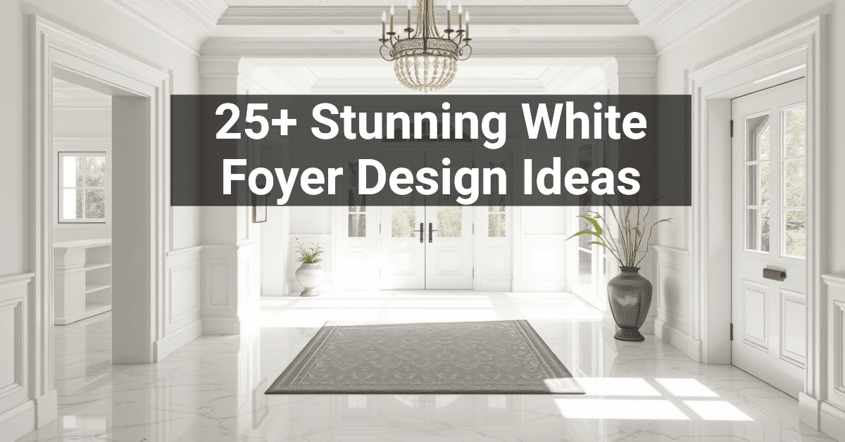 25+ Stunning White Foyer Design Ideas – Engineers and Architects of America