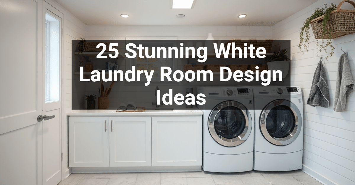 25+ Stunning White Laundry Room Design Ideas – Engineers and Architects ...
