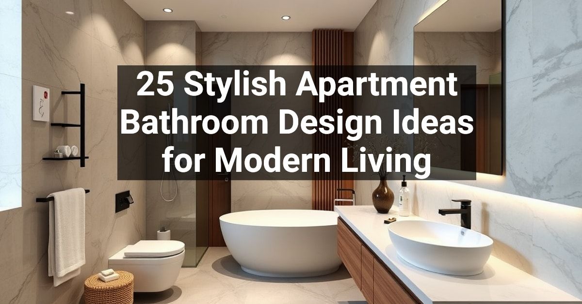 Curated visual reference: 25 Stylish Apartment Bathroom Design Ideas For Modern Living Photo Inspiration