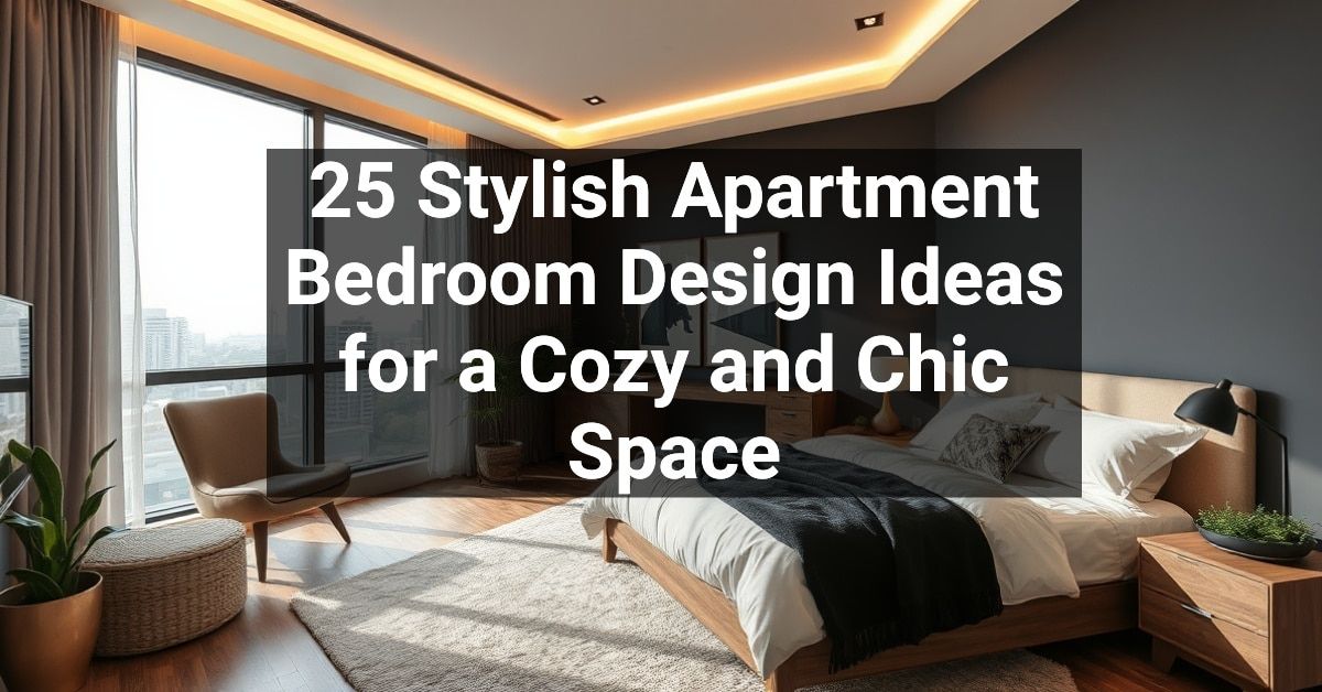 Picture of 25+ Stylish Apartment Bedroom Design Ideas for a Cozy and Chic Space ...