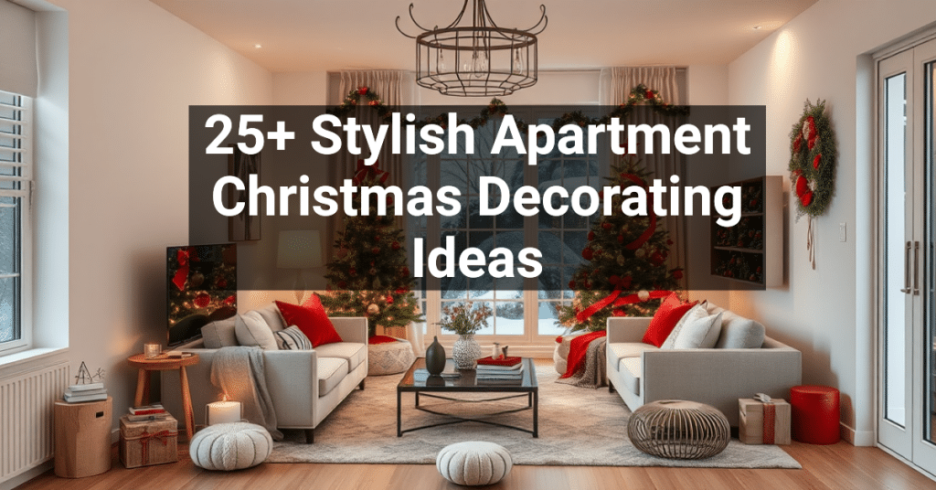 25+ Stylish Apartment Christmas Decorating Ideas