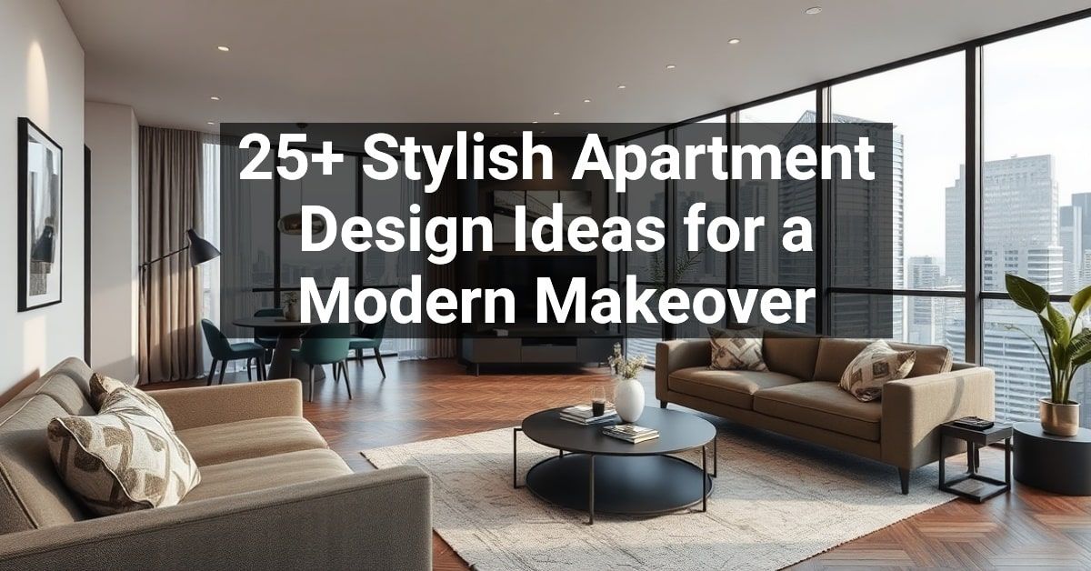 25+ Stylish Apartment Design Ideas for a Modern Makeover – Engineers ...
