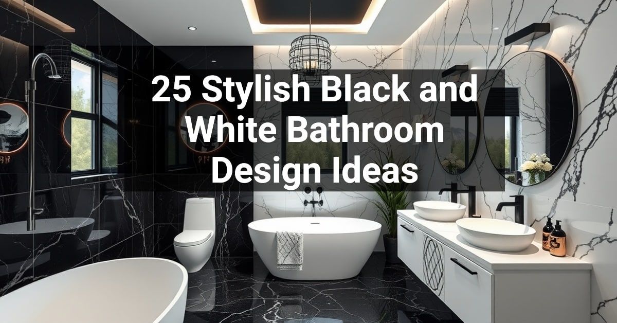 25+ Stylish Black and White Bathroom Design Ideas – Engineers and ...