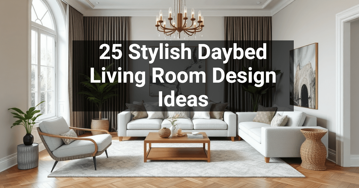 25+ Stylish Daybed Living Room Design Ideas – Engineers and Architects ...