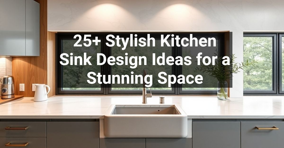 25+ Stylish Kitchen Sink Design Ideas for a Stunning Space – Engineers ...
