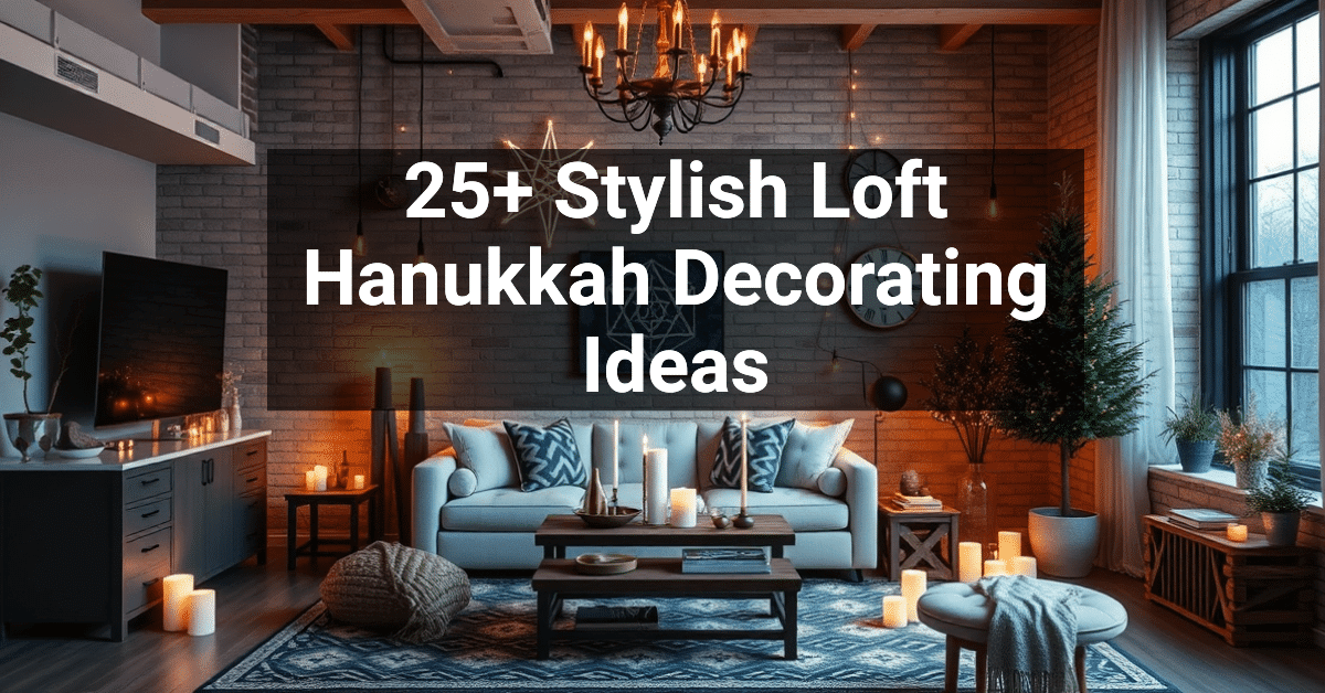 25+ Stylish Loft Hanukkah Decorating Ideas – Engineers and Architects ...