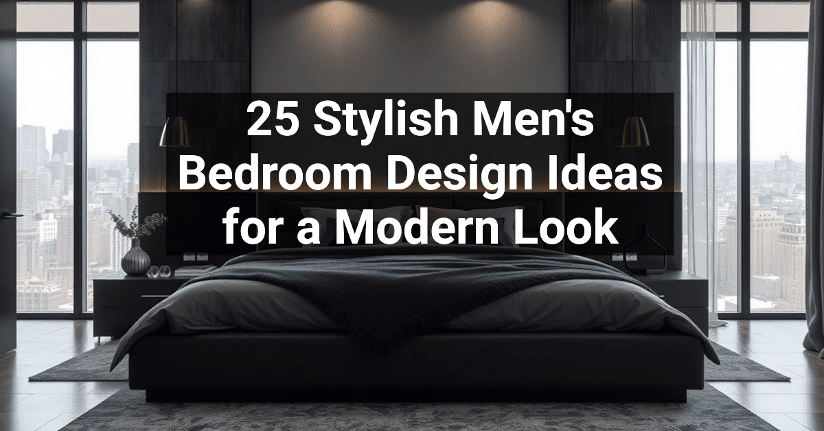 25+ Stylish Men’s Bedroom Design Ideas for a Modern Look – Engineers ...