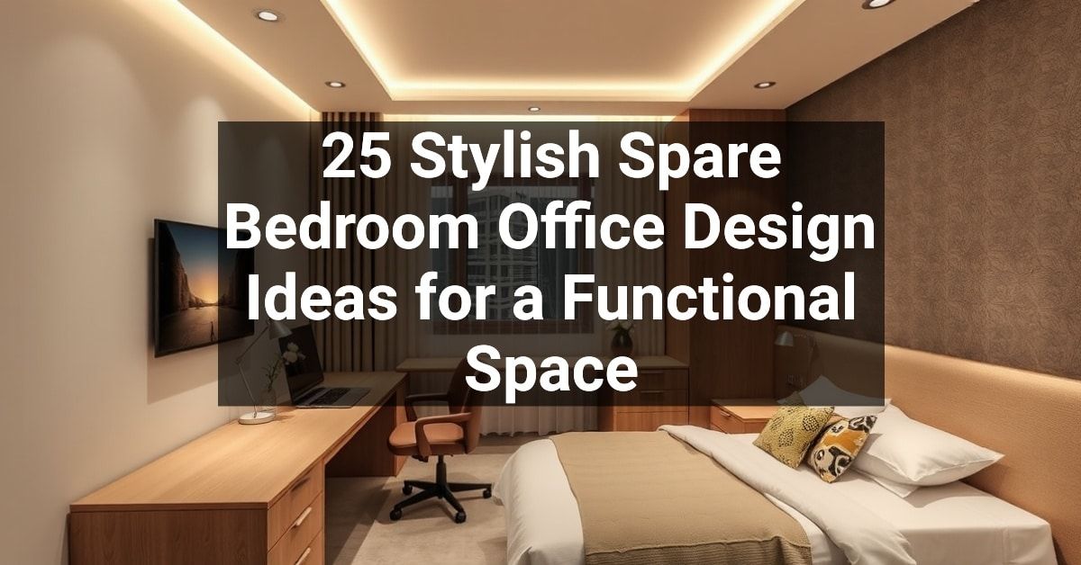 25+ Stylish Spare Bedroom Office Design Ideas for a Functional Space ...