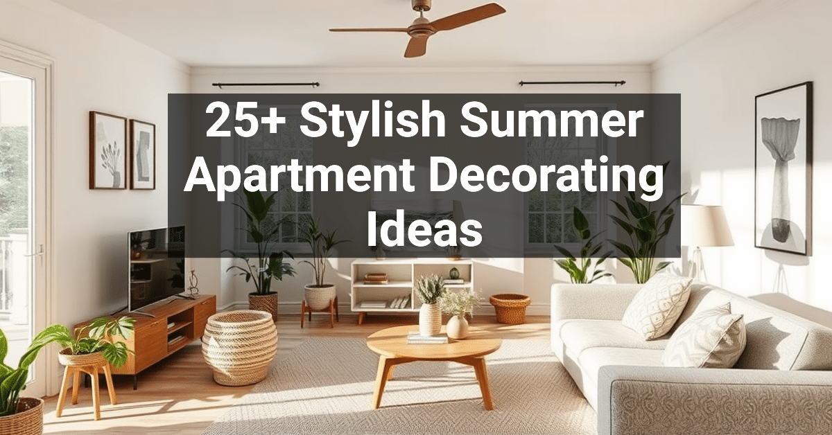 25+ Stylish Summer Apartment Decorating Ideas – Engineers and ...