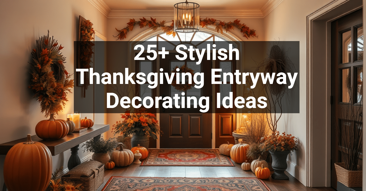 25+ Stylish Thanksgiving Entryway Decorating Ideas – Engineers and ...