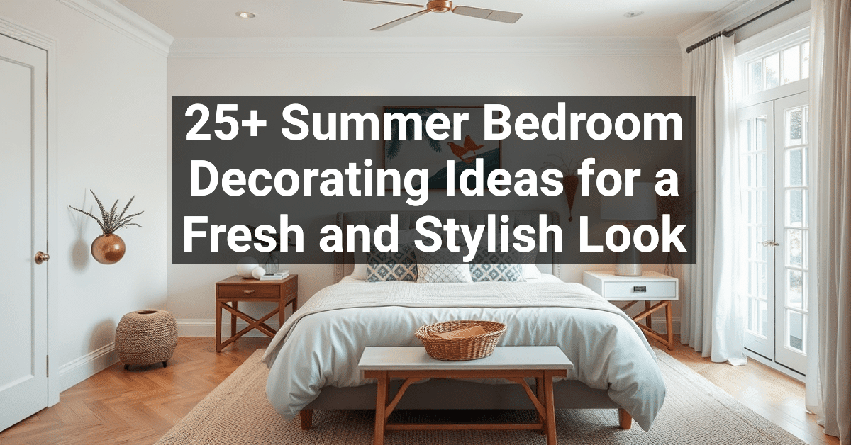 25+ Summer Bedroom Decorating Ideas for a Fresh and Stylish Look ...