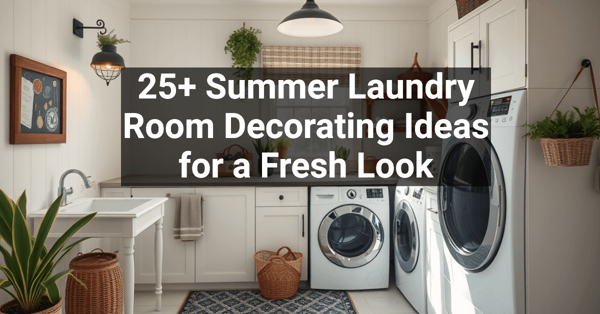 25+ Summer Laundry Room Decorating Ideas for a Fresh Look – Engineers ...