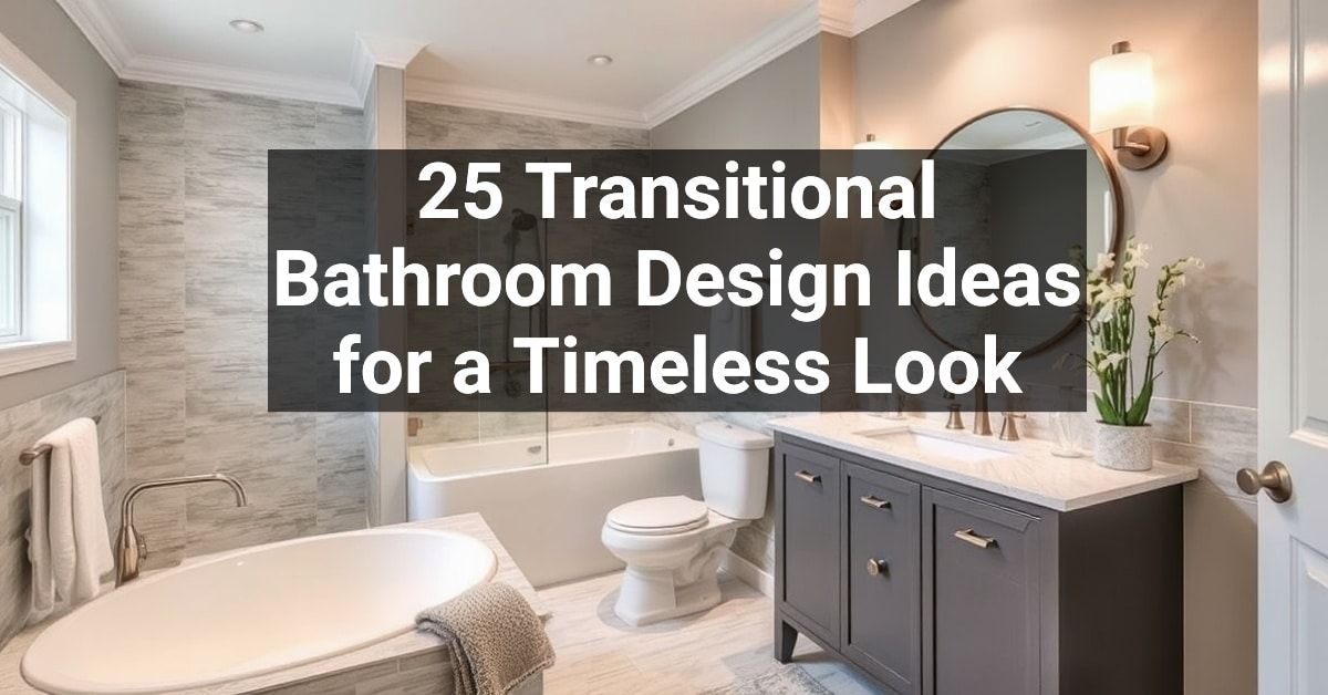 25+ Transitional Bathroom Design Ideas for a Timeless Look – Engineers ...
