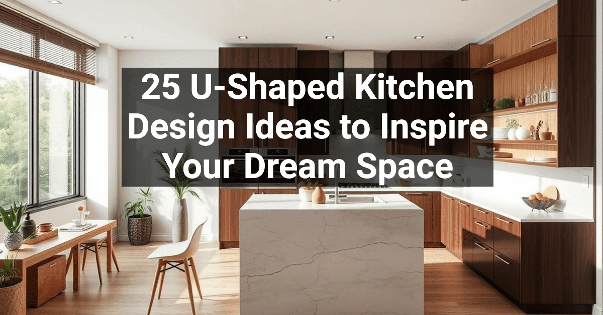 25+ U-Shaped Kitchen Design Ideas to Inspire Your Dream Space ...