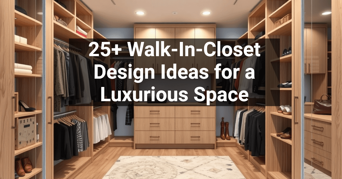 25+ Walk-In-Closet Design Ideas for a Luxurious Space – Engineers and ...