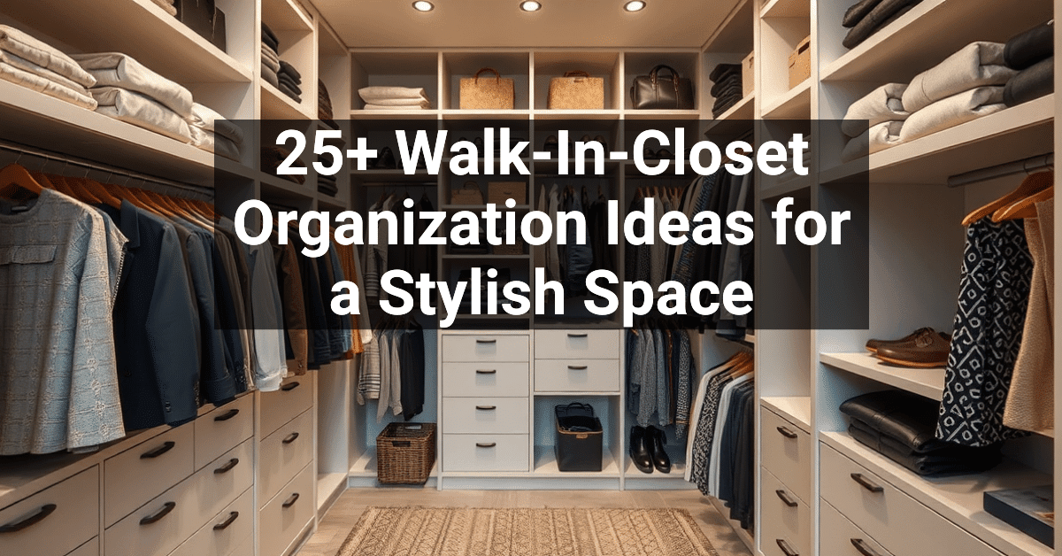 25+ Walk-In-Closet Organization Ideas for a Stylish Space – Engineers ...