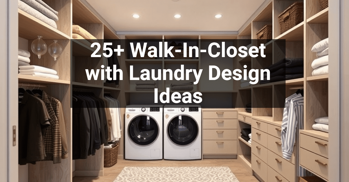 25+ Walk-In-Closet with Laundry Design Ideas – Engineers and Architects ...