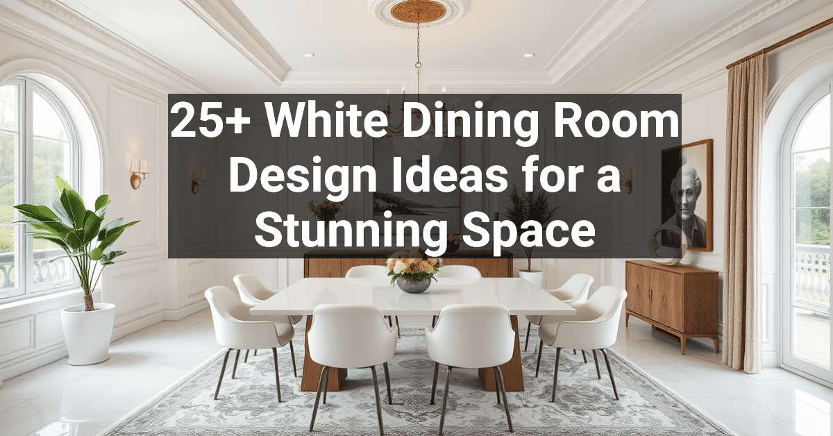 25+ White Dining Room Design Ideas for a Stunning Space – Engineers and ...