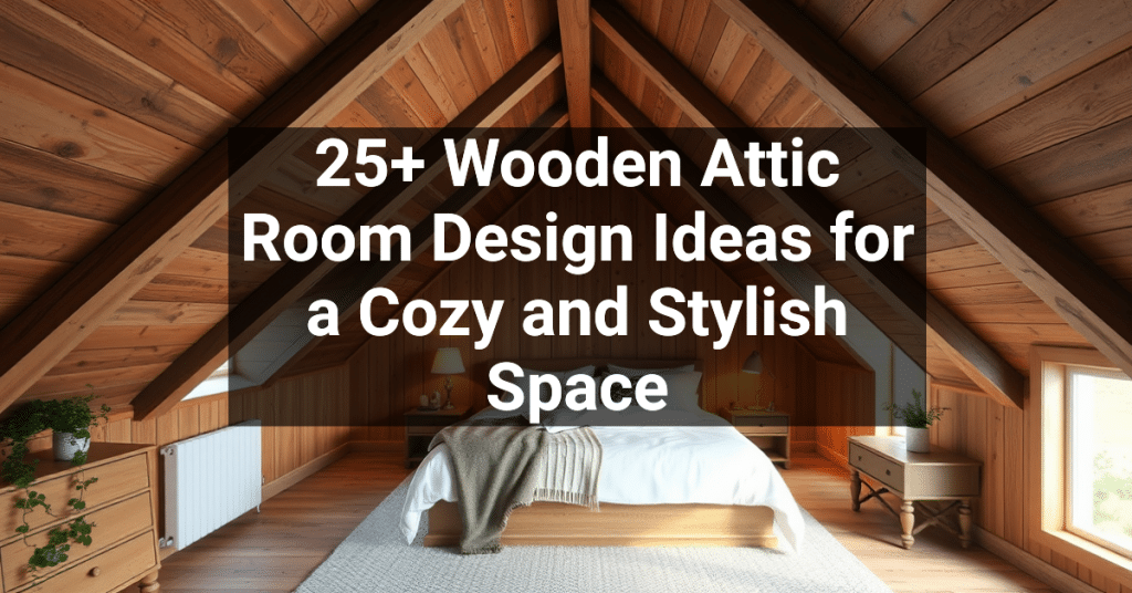 25+ Wooden Attic Room Design Ideas for a Cozy and Stylish Space
