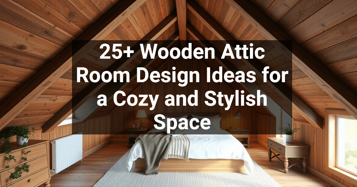 25+ Wooden Attic Room Design Ideas for a Cozy and Stylish Space ...