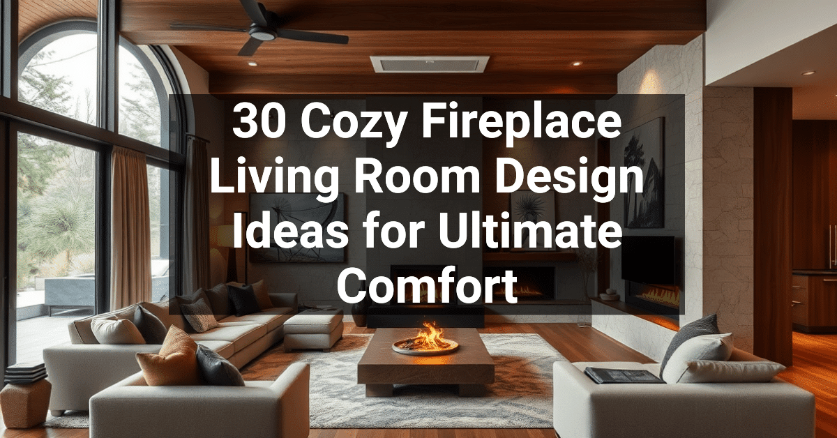 30+ Cozy Fireplace Living Room Design Ideas for Ultimate Comfort ...