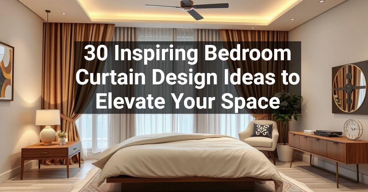 30+ Inspiring Bedroom Curtain Design Ideas to Elevate Your Space ...