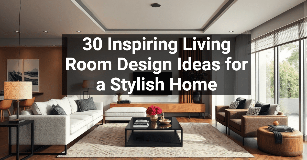 30+ Inspiring Living Room Design Ideas for a Stylish Home – Engineers ...