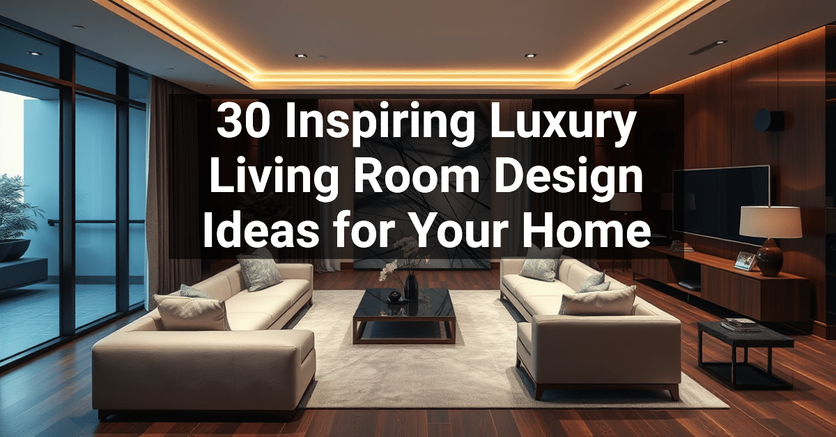 30+ Inspiring Luxury Living Room Design Ideas for Your Home – Engineers ...