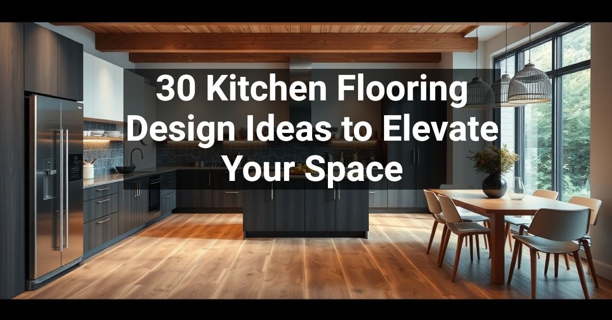 30+ Kitchen Flooring Design Ideas to Elevate Your Space – Engineers and ...