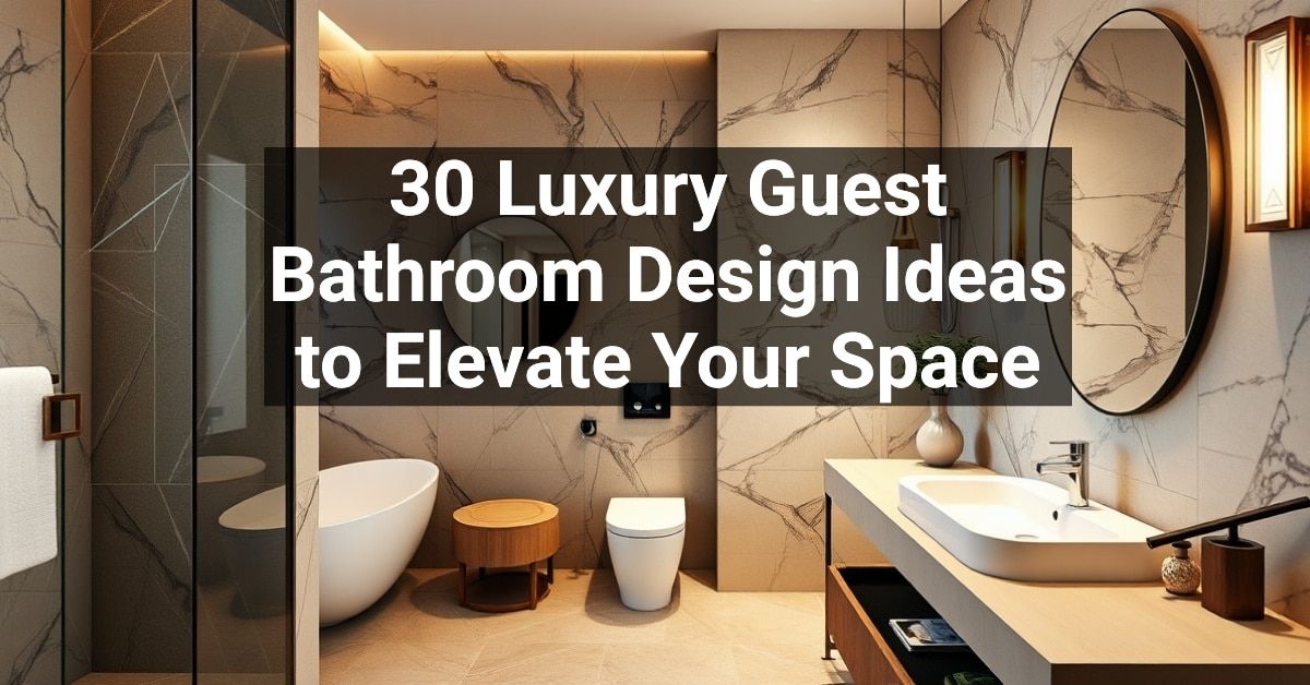 30+ Luxury Guest Bathroom Design Ideas to Elevate Your Space ...