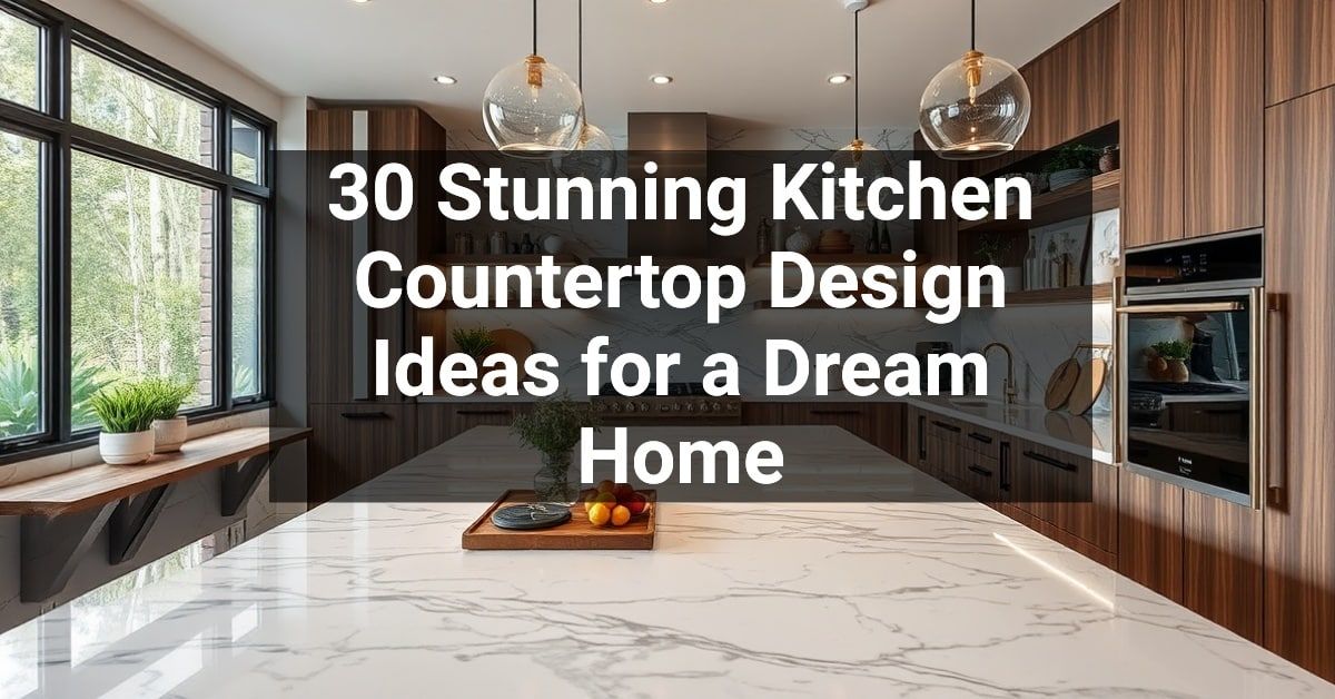 30+ Stunning Kitchen Countertop Design Ideas for a Dream Home ...
