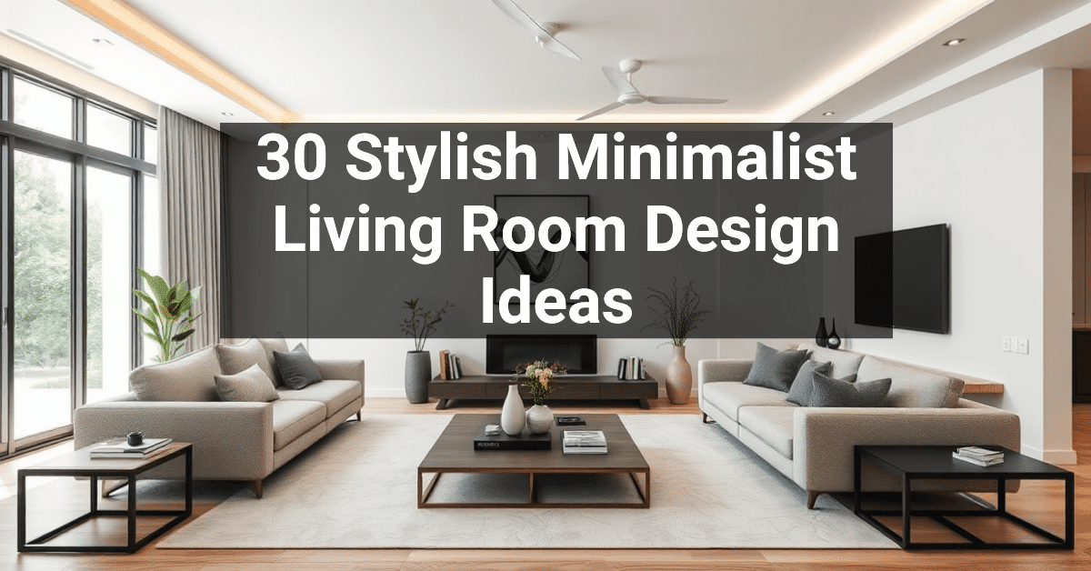 Photo inspiration: Fresh Look at 30 Stylish Minimalist Living Room Design Ideas