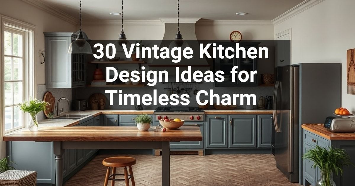 30+ Vintage Kitchen Design Ideas for Timeless Charm – Engineers and ...