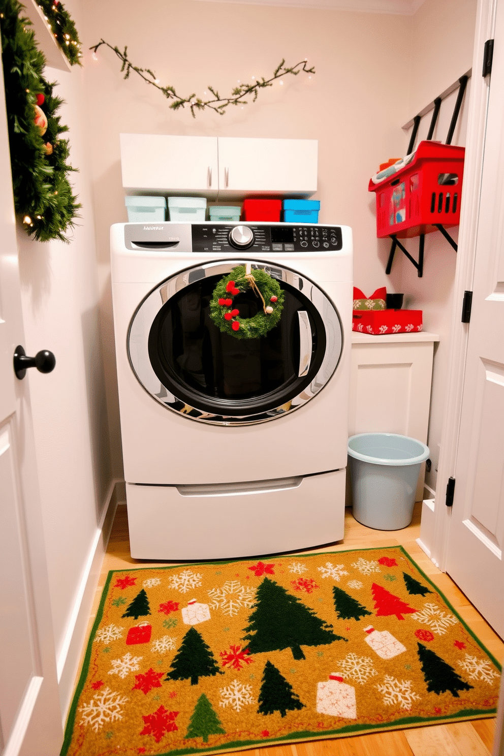25+ Laundry Room Christmas Decorating Ideas for a Festive Home ...