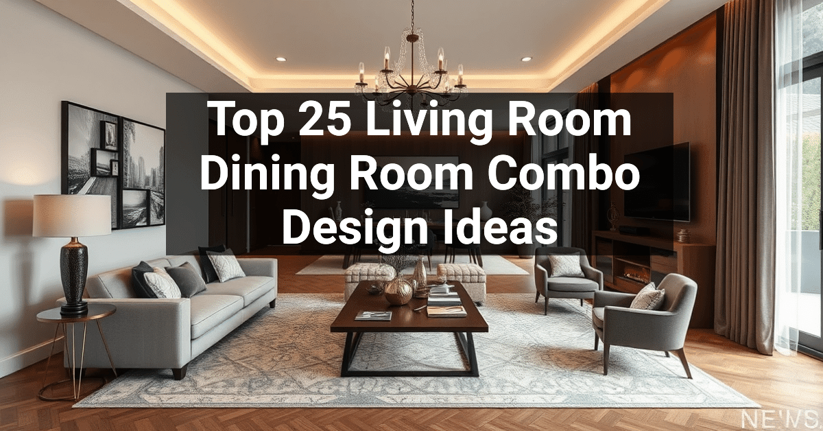 25+ Living Room Dining Room Combo Design Ideas – Engineers and ...