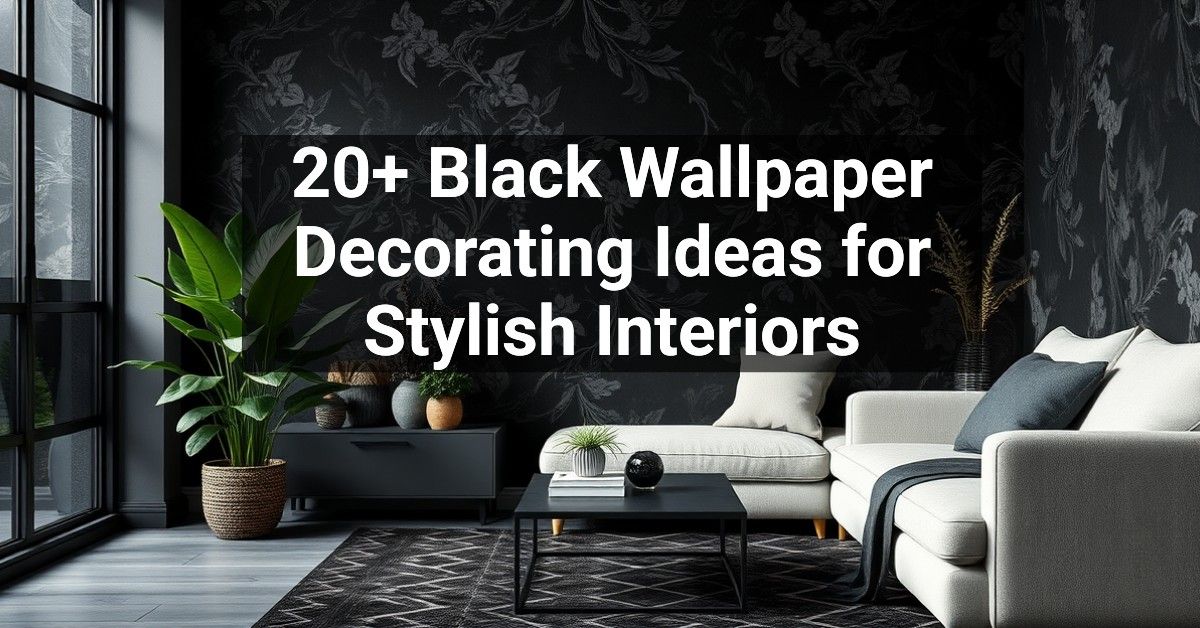 20+ Black Wallpaper Decorating Ideas for Stylish Interiors – Engineers ...
