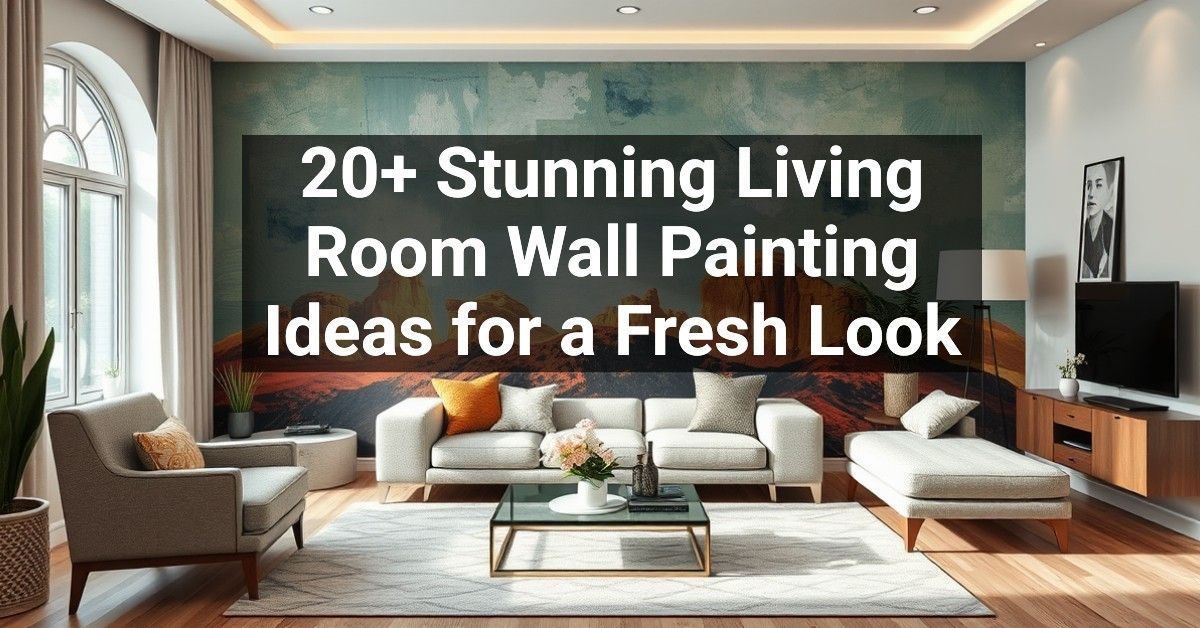 20+ Stunning Living Room Wall Painting Ideas for a Fresh Look ...