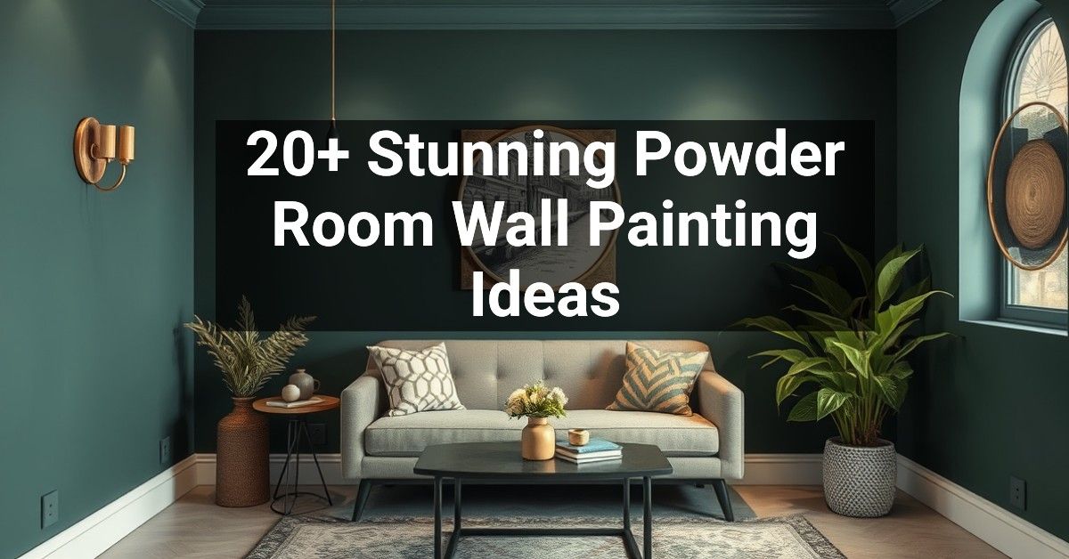 20+ Stunning Powder Room Wall Painting Ideas – Engineers and Architects ...