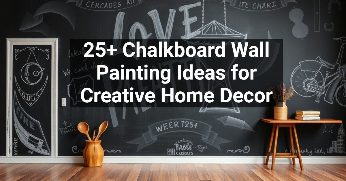 25+ Chalkboard Wall Painting Ideas for Creative Home Decor – Engineers ...