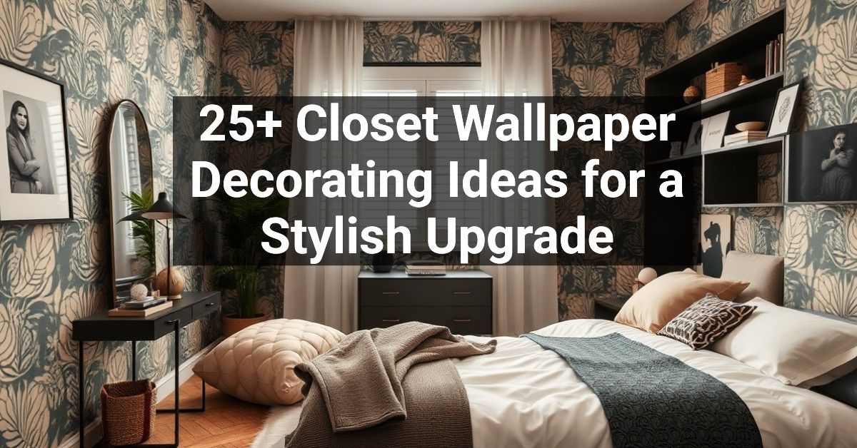 25+ Closet Wallpaper Decorating Ideas for a Stylish Upgrade – Engineers ...