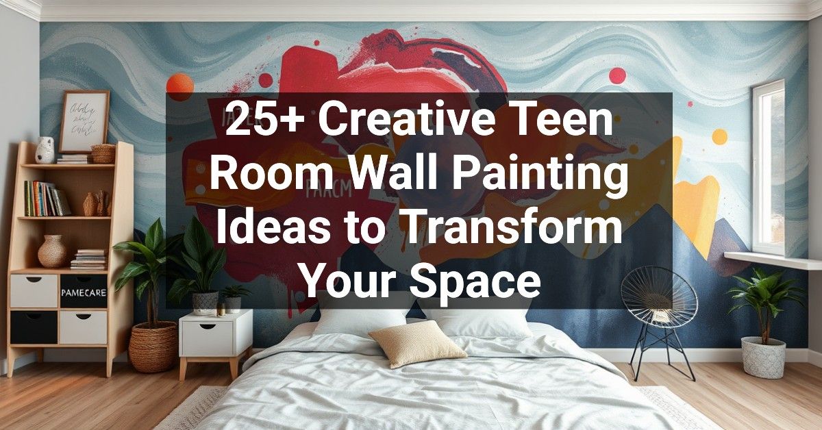 25+ Creative Teen Room Wall Painting Ideas to Transform Your Space ...