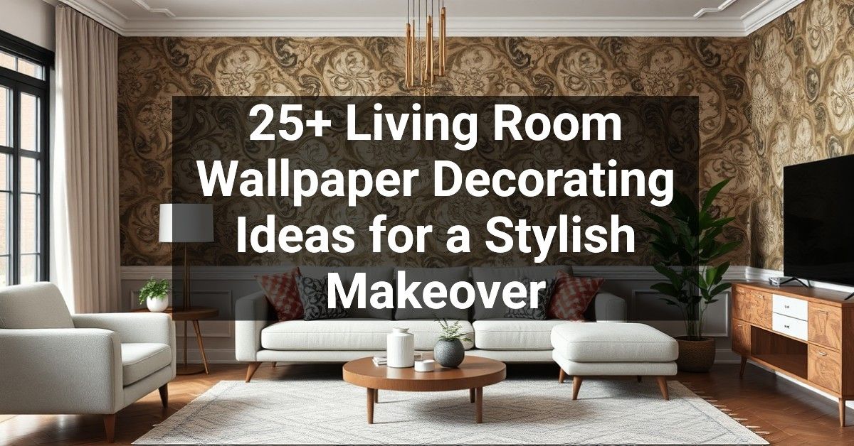 25+ Living Room Wallpaper Decorating Ideas for a Stylish Makeover ...