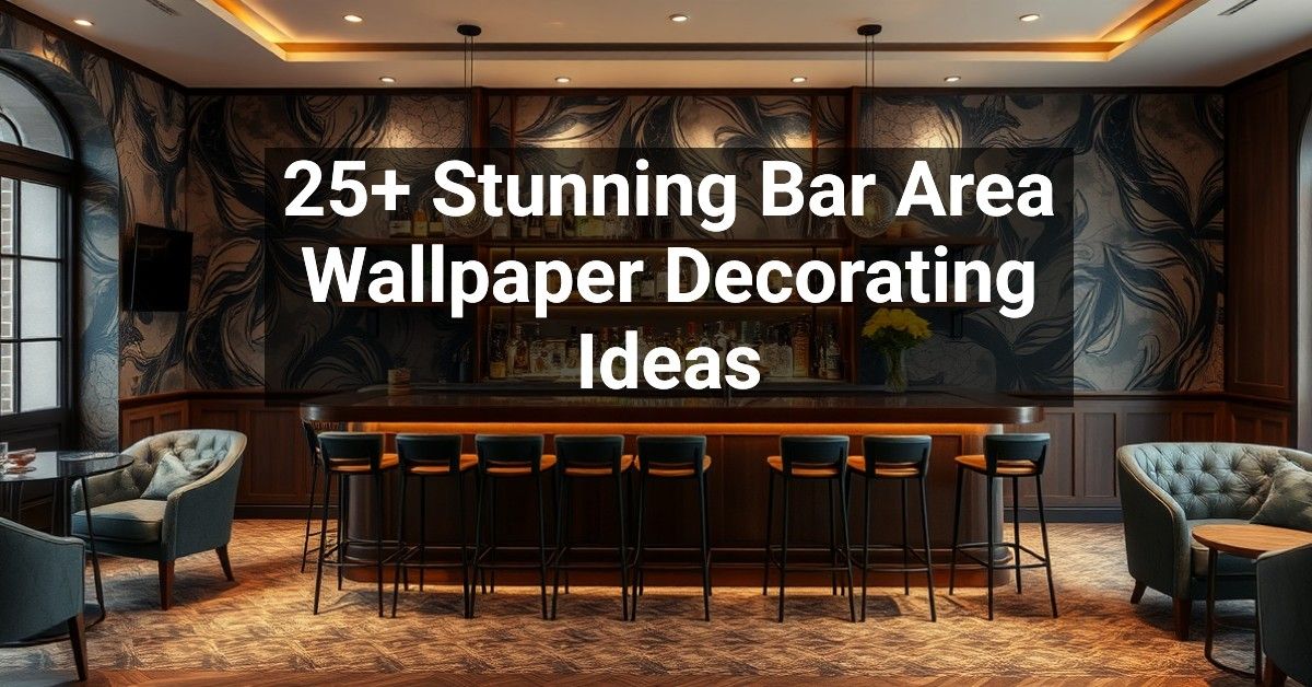 25+ Stunning Bar Area Wallpaper Decorating Ideas – Engineers and ...