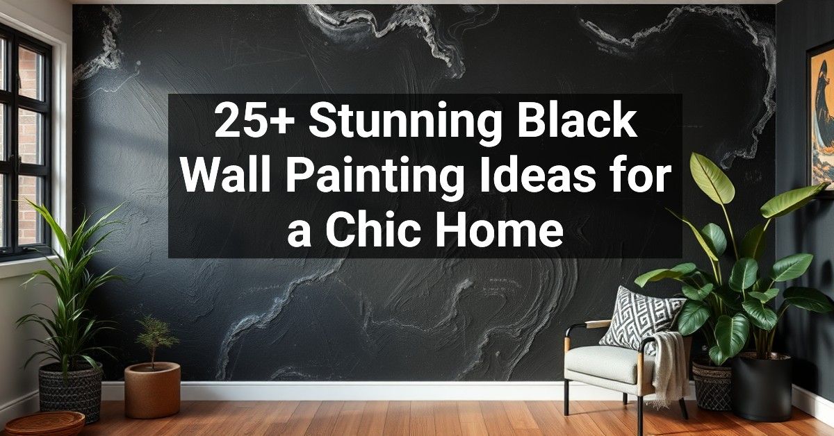 25+ Stunning Black Wall Painting Ideas for a Chic Home – Engineers and ...