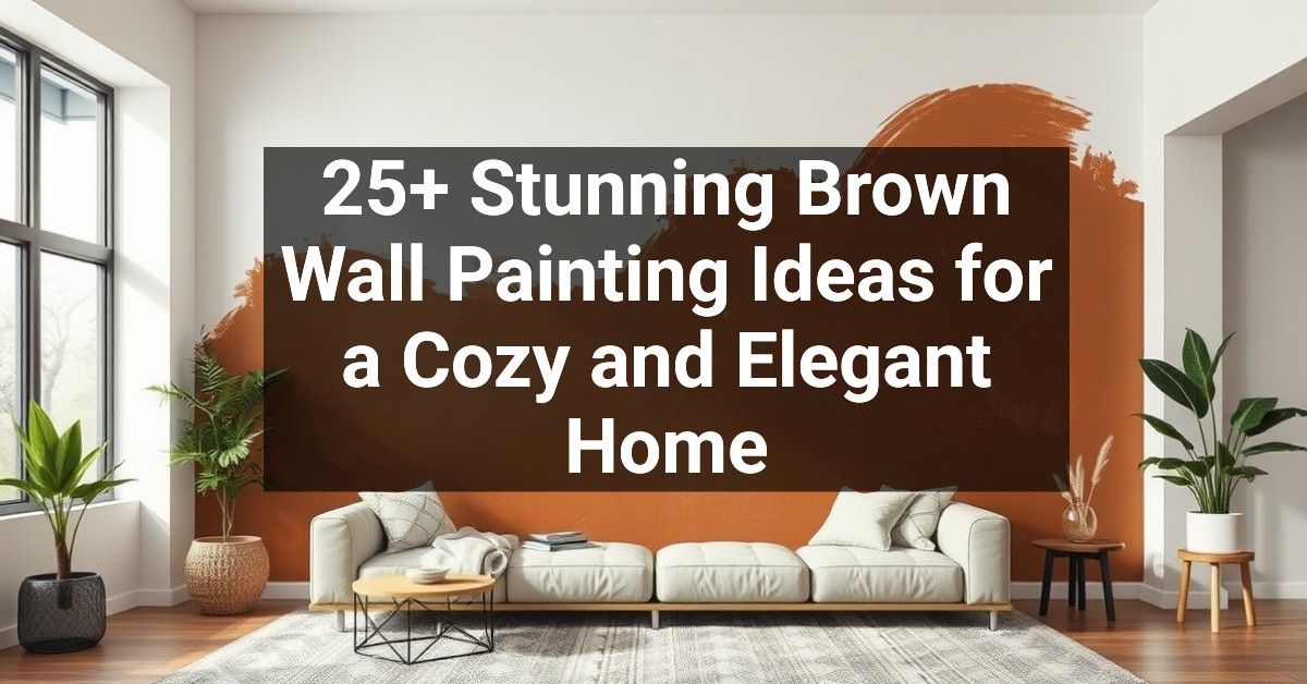 25+ Stunning Brown Wall Painting Ideas for a Cozy and Elegant Home – Engineers and Architects of ...