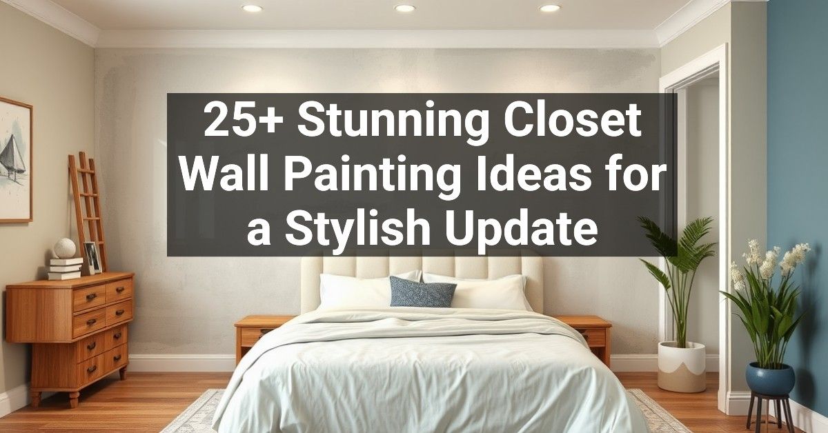 25+ Stunning Closet Wall Painting Ideas for a Stylish Update ...