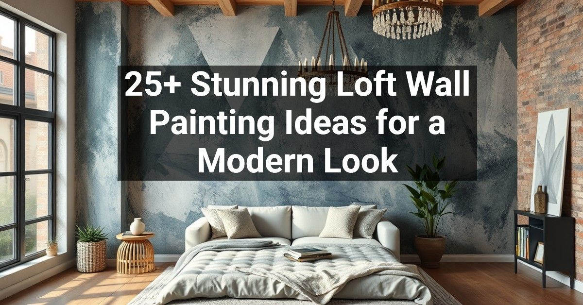 25+ Stunning Loft Wall Painting Ideas for a Modern Look – Engineers and ... - Loft Apartment Texture Painting Ideas